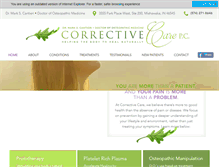 Tablet Screenshot of correctivecare.com